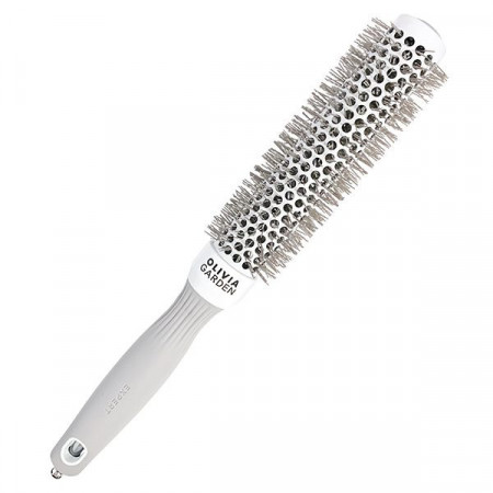 Olivia Garden Perie profesionala de par Expert Blowout Speed Wavy Bristle White&Grey 25mm
