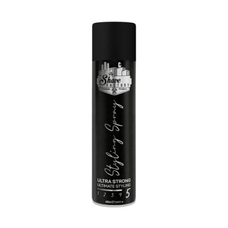 The Shave Factory Fixativ de par pentru barbati foarte puternic Styling Spray 400ml