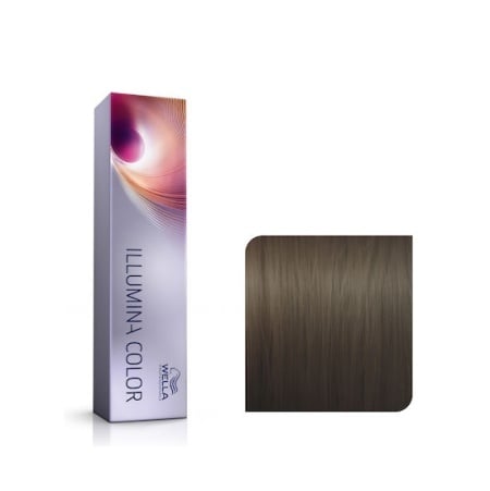 Wella Professionals Vopsea de par permanenta Illumina Color 5/81 castaniu deschis albastru cenusiu 60ml