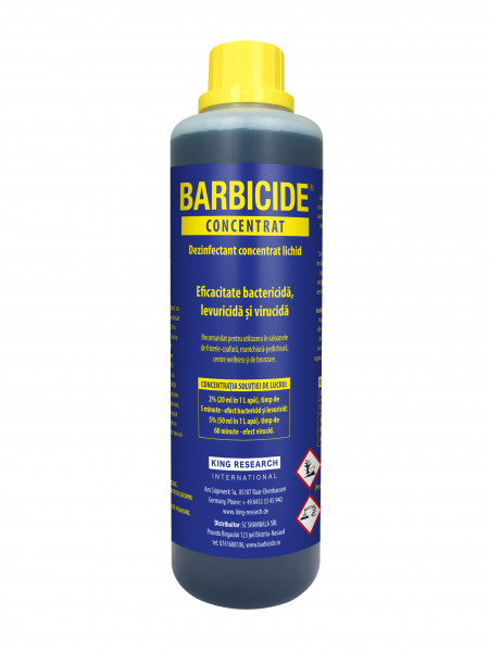 Barbicide Dezinfectant concentrat biocid pentru instrumentar si suprafete 500ml