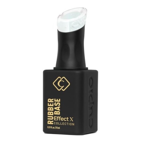 Cupio Rubber Base Effect X Perfect Flakes - Bridal White 15ml