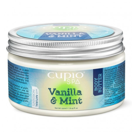 Cupio Unt de corp organic Vanilla&amp;Mint 250ml