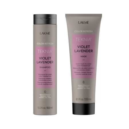 Lakme Teknia Violet Lavender - Set sampon+masca pentru reimprospatarea culorii parului violet