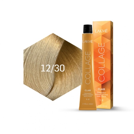 Lakme Vopsea de par permanenta 12/30 blond special auriu Collage Clair 60ml