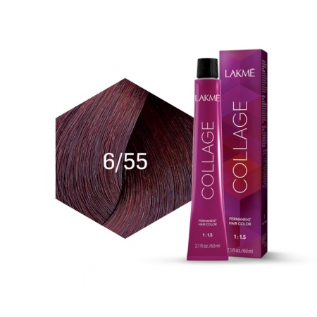 Lakme Vopsea de par permanenta 6/55 blond inchis mahon Collage 60ml