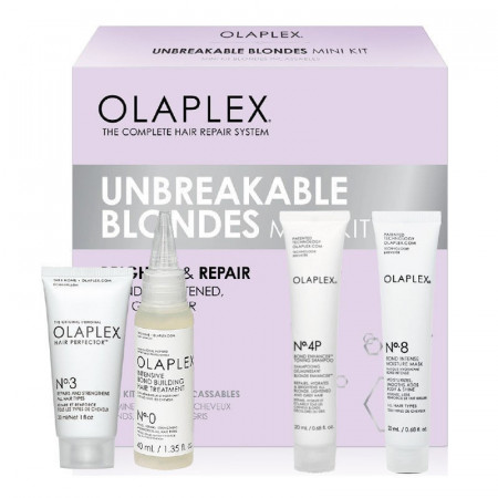 Olaplex Kit de intretinere pentru parul blond Unbreakable Blondes Mini Kit 110ml