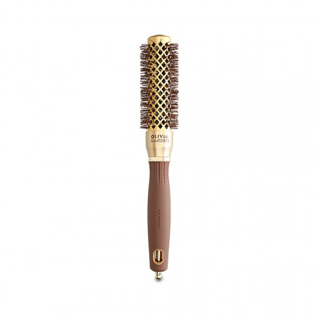 Olivia Garden Perie profesionala de par 25mm Expert Blowout Shine Wavy Bristles Gold&Brown