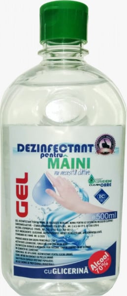 Procosmetic Dezinfectant gel pentru maini cu glicerina 70% alcool 500 ml