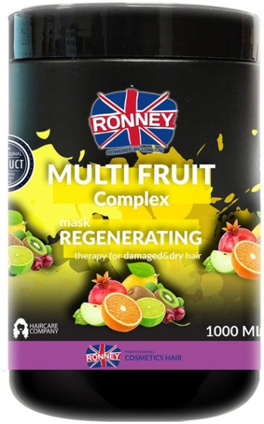 Ronney Professional Masca pentru par uscat si degradat Multi Fruit 1000ml