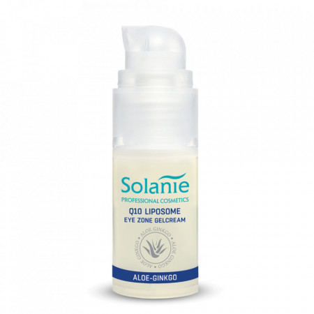 Solanie Crema gel antirid cu lipozomi si coenzima Q10 pentru conturul ochilor Aloe Ginkgo 15ml
