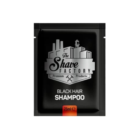 The Shave Factory Sampon negru pentru colorarea parului in 5 minute Black Hair 10x125ml