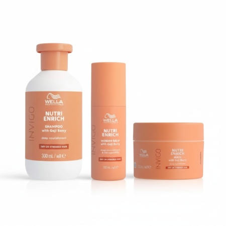 Wella Professionals Pachet Invigo Nutri-Enrich: sampon 300ml + balsam leave-in 150ml + masca 150ml