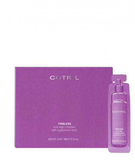 Cotril Complex hidratant cu acid hialuronic pentru par Timeless Complex 10 fiole x 15ml