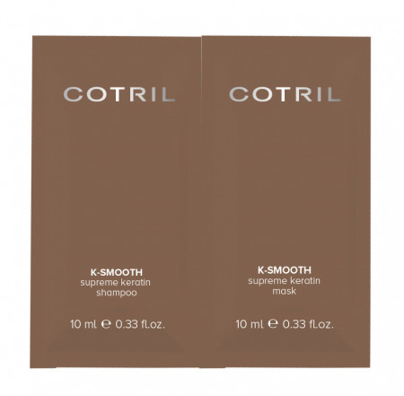 Cotril Mostra sampon+masca cu cheratina pentru netezirea parului K-Smooth Supreme Keratin 20ml