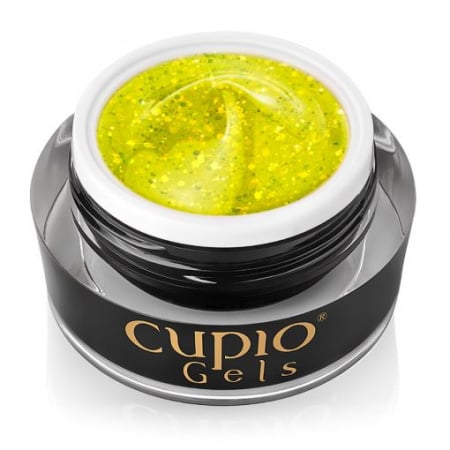 Cupio Glitter Neon Builder Gel - Sweet Lime 15ml