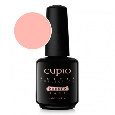 Cupio Oja semipermanenta Rubber Base Pastel Collection - Peach 15ml