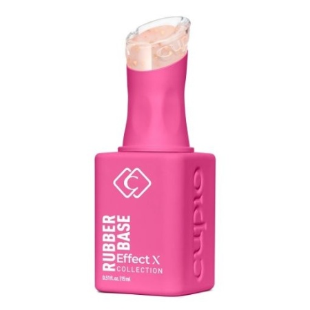 Cupio Rubber Base Effect X Perfect Flakes - Golden Touch 15ml