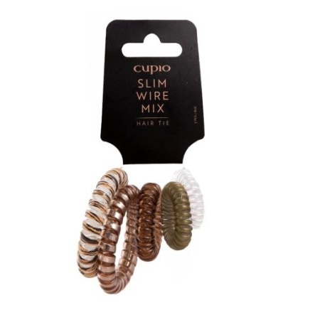 Cupio Set 5 elastice spirala pentru par - Ponytail Mix