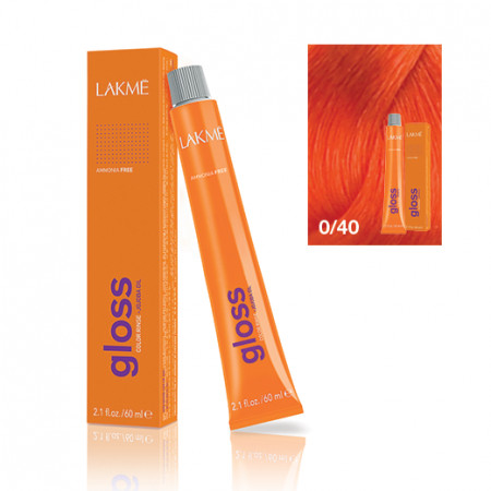 Lakme Gloss vopsea de par demi-permanenta portocaliu 0/40 60 ml