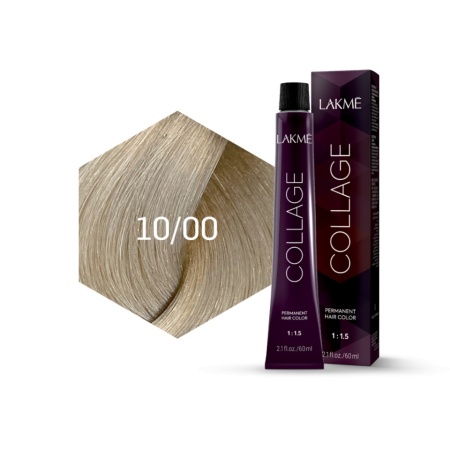 Lakme Vopsea de par permanenta 10/00 blond platinat Collage 60ml