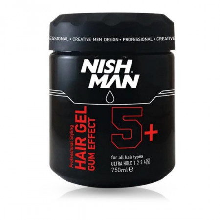 NishMan Gel cu fixare foarte puternica Gum Effect Ultra Hold 5+ 750ml