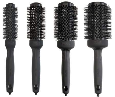 Olivia Garden Kit 4 perii de par Expert Blowout Shine Wavy Black Label