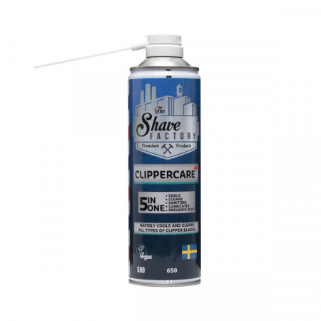 The Shave Factory Spray pentru masini de tuns Clippercare+ 5in1 500ml