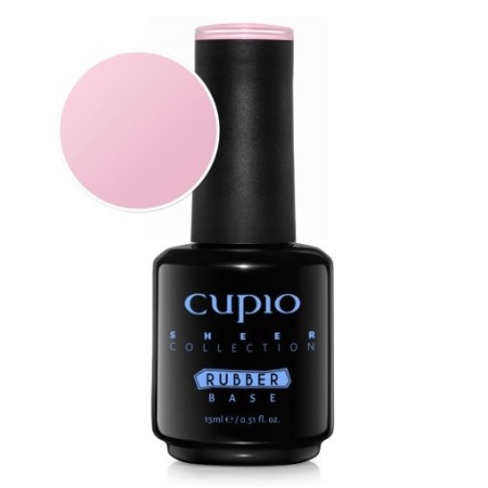 Cupio Oja semipermanenta Rubber Base Sheer Collection - Pink Lemonade 15ml