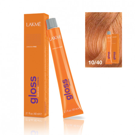 Lakme Gloss vopsea de par demi-permanenta blond platinat cupru 10/40 60 ml