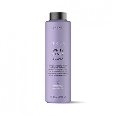 Lakme Sampon cu pigment violet pentru par blond Teknia White Silver 1000ml