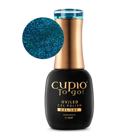 Oja semipermanenta Cupio To Go! Gold Collection - Aqua Stars 15ml