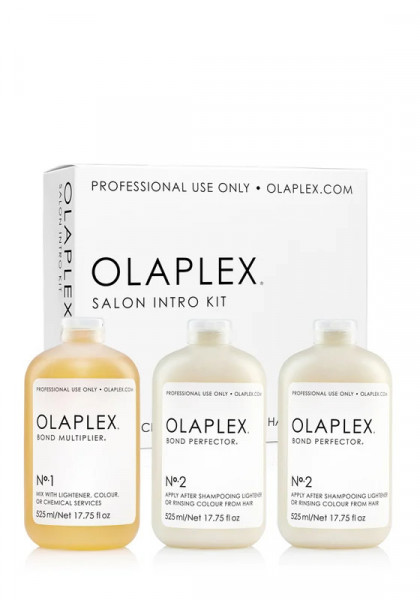 Olaplex Kit pentru salon Intro: Bond Multiplier No. 1 525ml + 2 x Bond Perfector No. 2 525ml