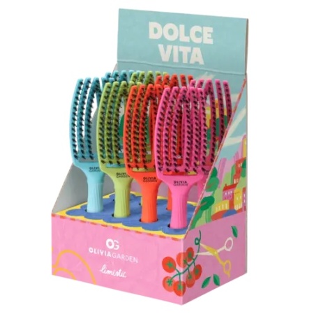 Olivia Garden Display 8 perii de par Finger Combo Dolce Vita Boar&Nylon