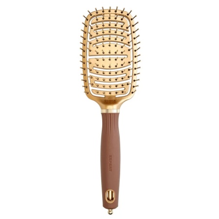 Olivia Garden Perie cu peri de nailon Expert Care Flex Gold&Brown