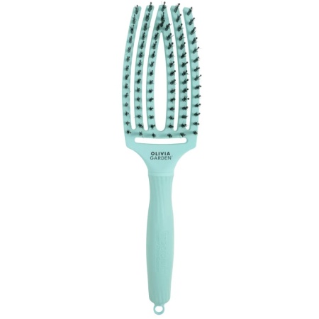 Olivia Garden Perie de par cu peri de mistret+nailon Finger Combo Mint Medium
