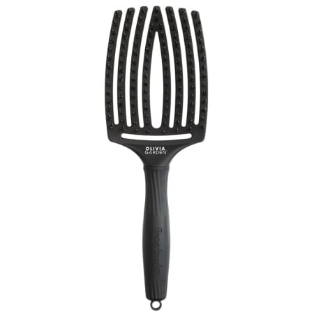 Olivia Garden Perie de par de mistret+nailon Finger Combo Black Large