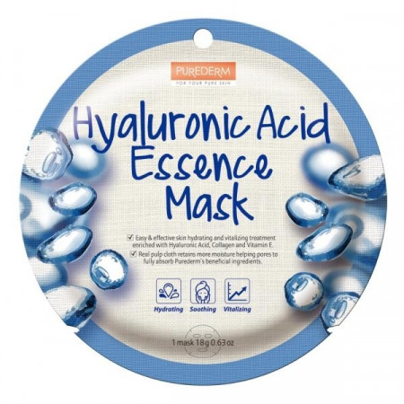 Purederm Masca faciala cu colagen, vitamina E si acid hialuronic 1buc