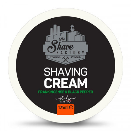 The Shave Factory Crema de ras pentru barbati Frankincese&amp;Black Pepper 125ml
