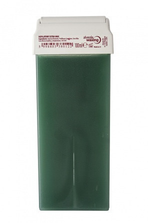 Alveola Waxing Ceara epilatoare verde cu colofoniu Extra Azulene 100ml