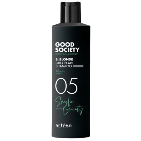 Artego Sampon cu pigment gri pentru par blond sau carunt Good Society Blonde Grey Pearl 250ml