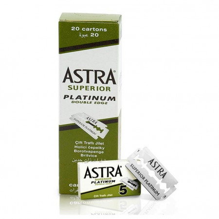 Astra Superior Platinum - Lame duble pentru ras 100buc