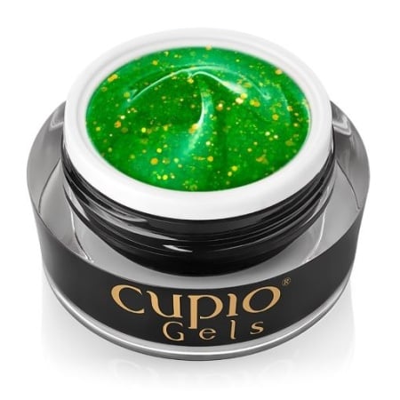 Cupio Glitter Neon Builder Gel - Green Apple 15ml