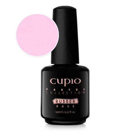 Cupio Oja semipermanenta Rubber Base Pastel Collection - Sheer Pink 15ml
