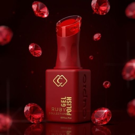 Cupio Oja semipermanenta Ruby Collection - Hot Red 15ml