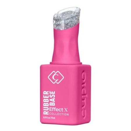 Cupio Rubber Base Effect X Perfect Flakes - Disco Show 15ml