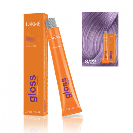 Lakme Gloss vopsea de par demi-permanenta blond deschis violet 8/22 60ml