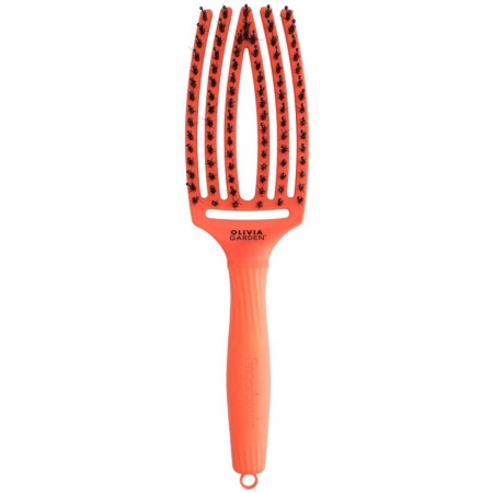 Olivia Garden Perie de par cu peri de mistret+nailon Finger Combo Dolce Vita Orange Spritz