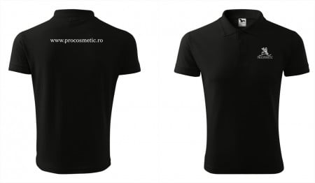 ProCosmetic Tricou pique polo negru pentru barbati L