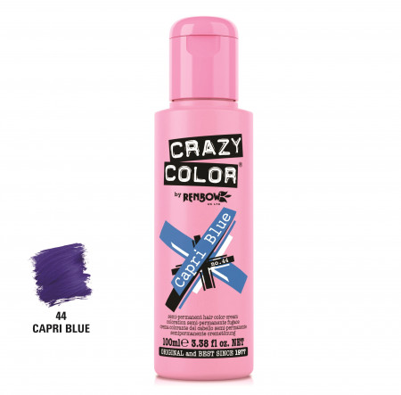 Crazy Color Vopsea semipermanenta 44 Capri Blue 100ml