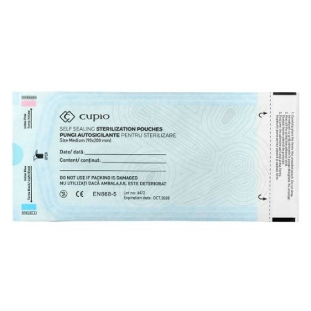Cupio Pungi autosigilante pentru sterilizare 90x200mm 100buc